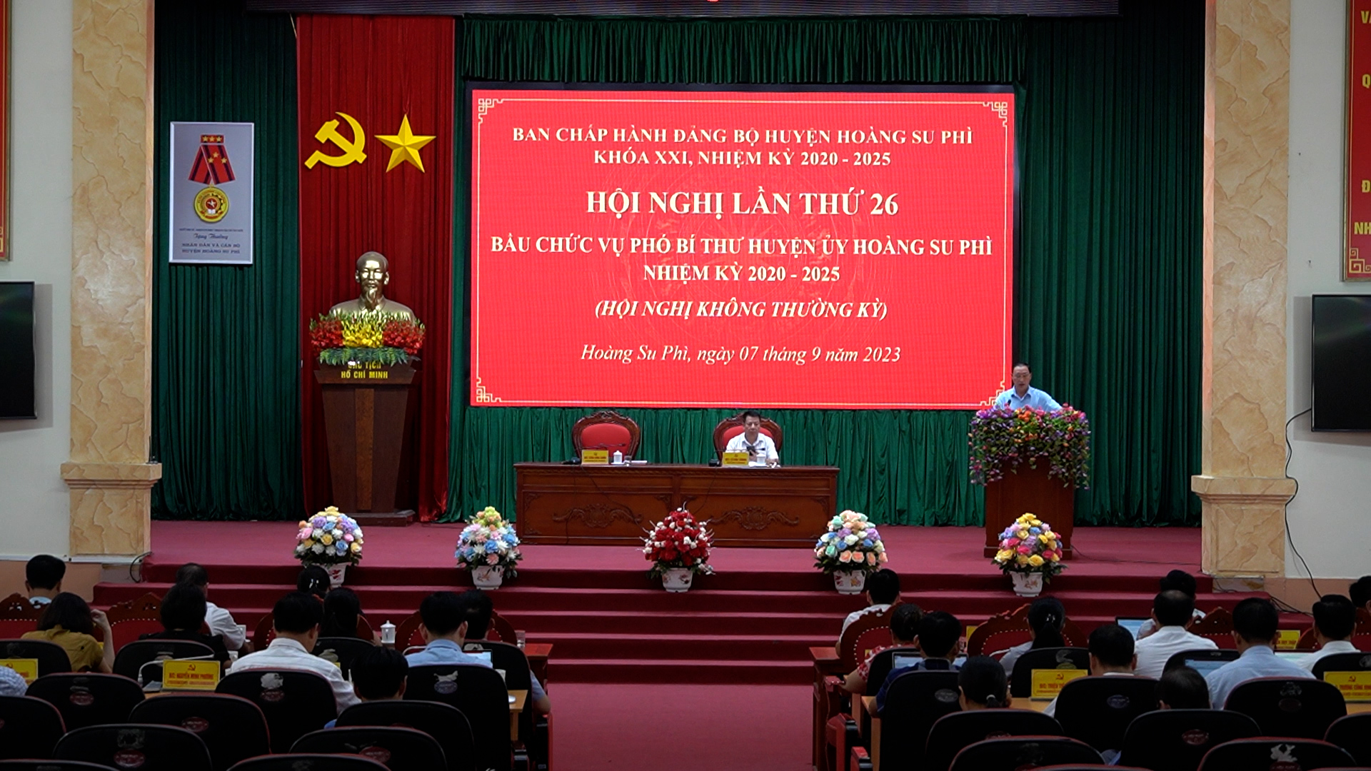 Hội nghị BCH Huyện ủy, lần thứ 26 bầu chức vụ Phó Bí thư Huyện ủy Hoàng Su Phì