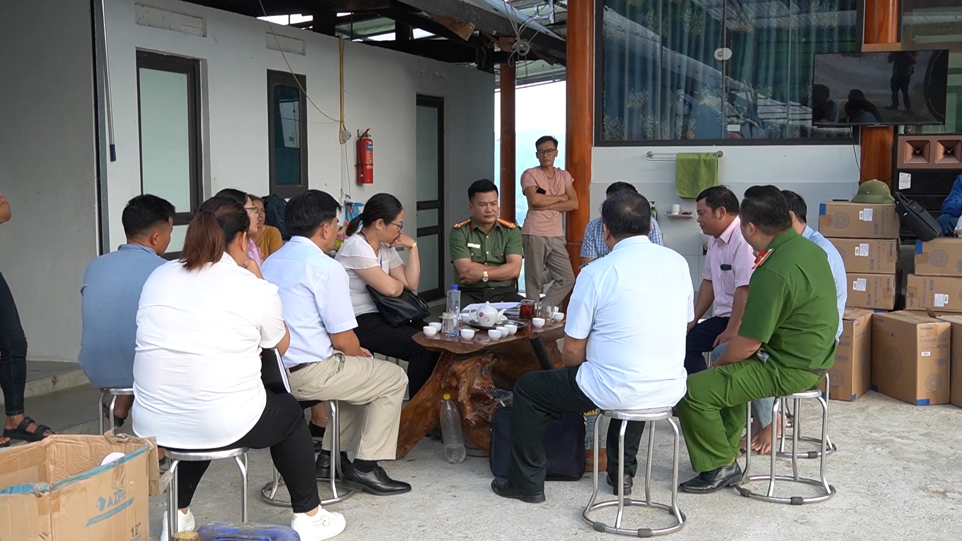 Đoàn kiểm tra liên ngành Văn hóa Xã hội tỉnh kiểm tra tại huyện Hoàng Su Phì