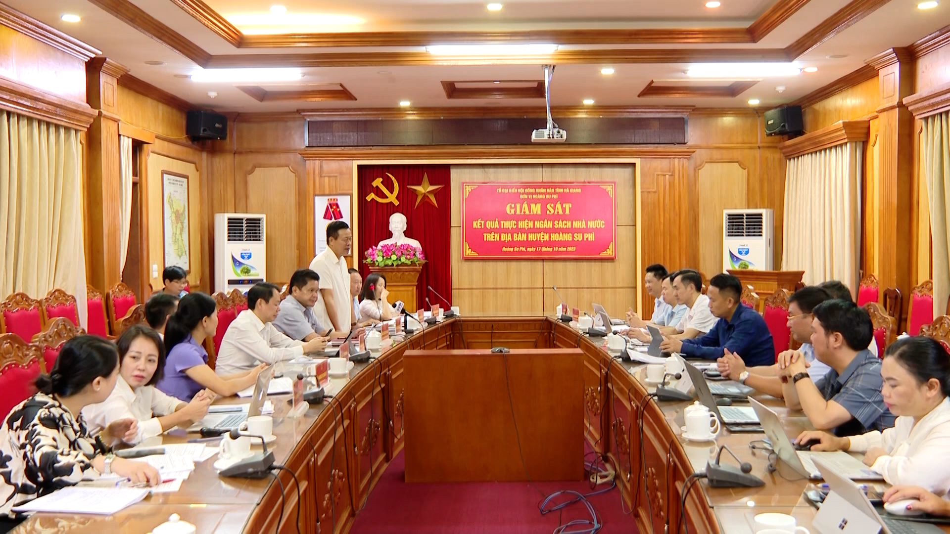 Tổ Đại biểu Hội đồng Nhân dân tỉnh giám sát tại huyện Hoàng Su Phì