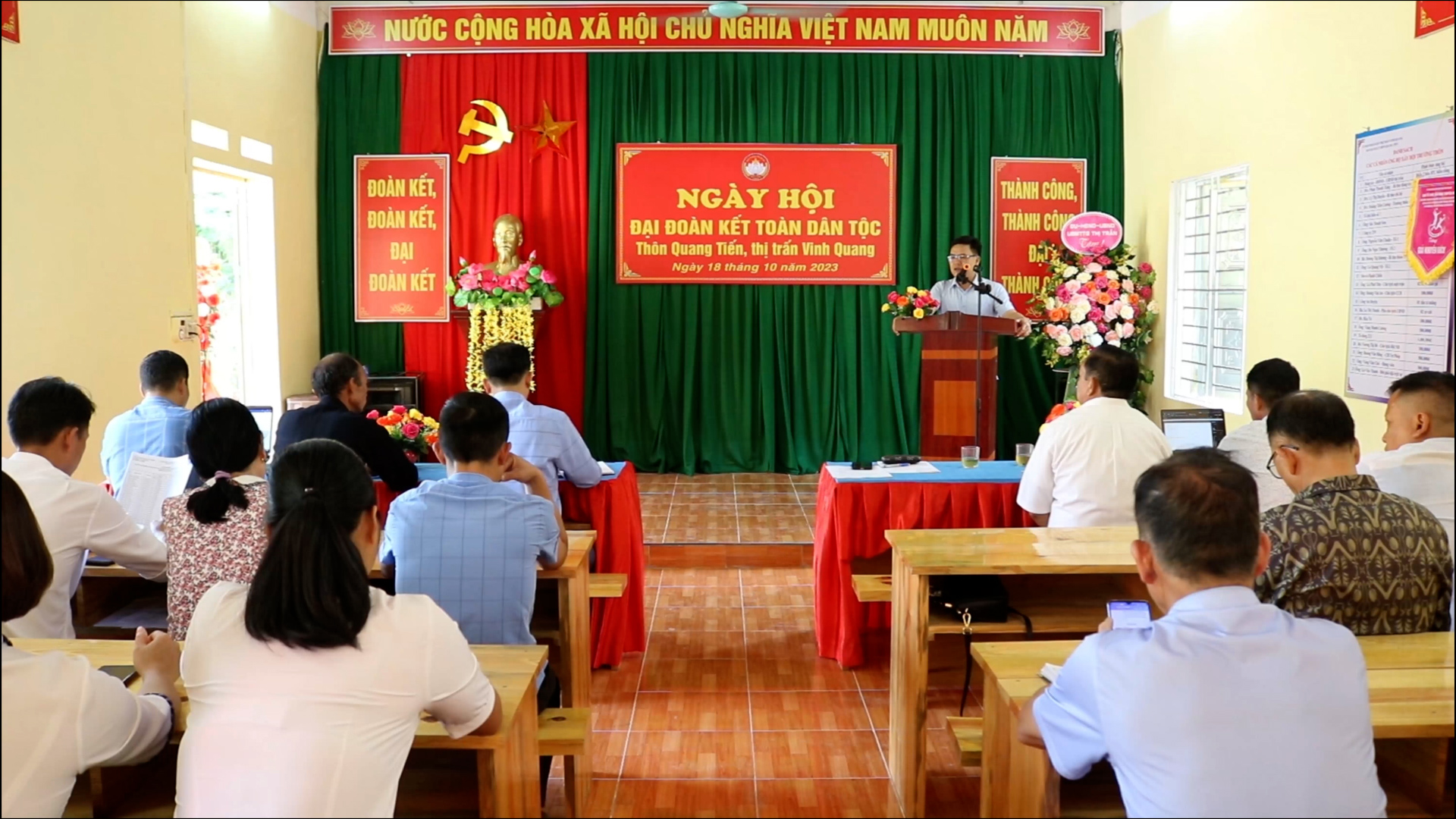Ngày hội Đại đoàn kết toàn dân tộc thôn Quang Tiến thị trấn Vinh Quang năm 2023