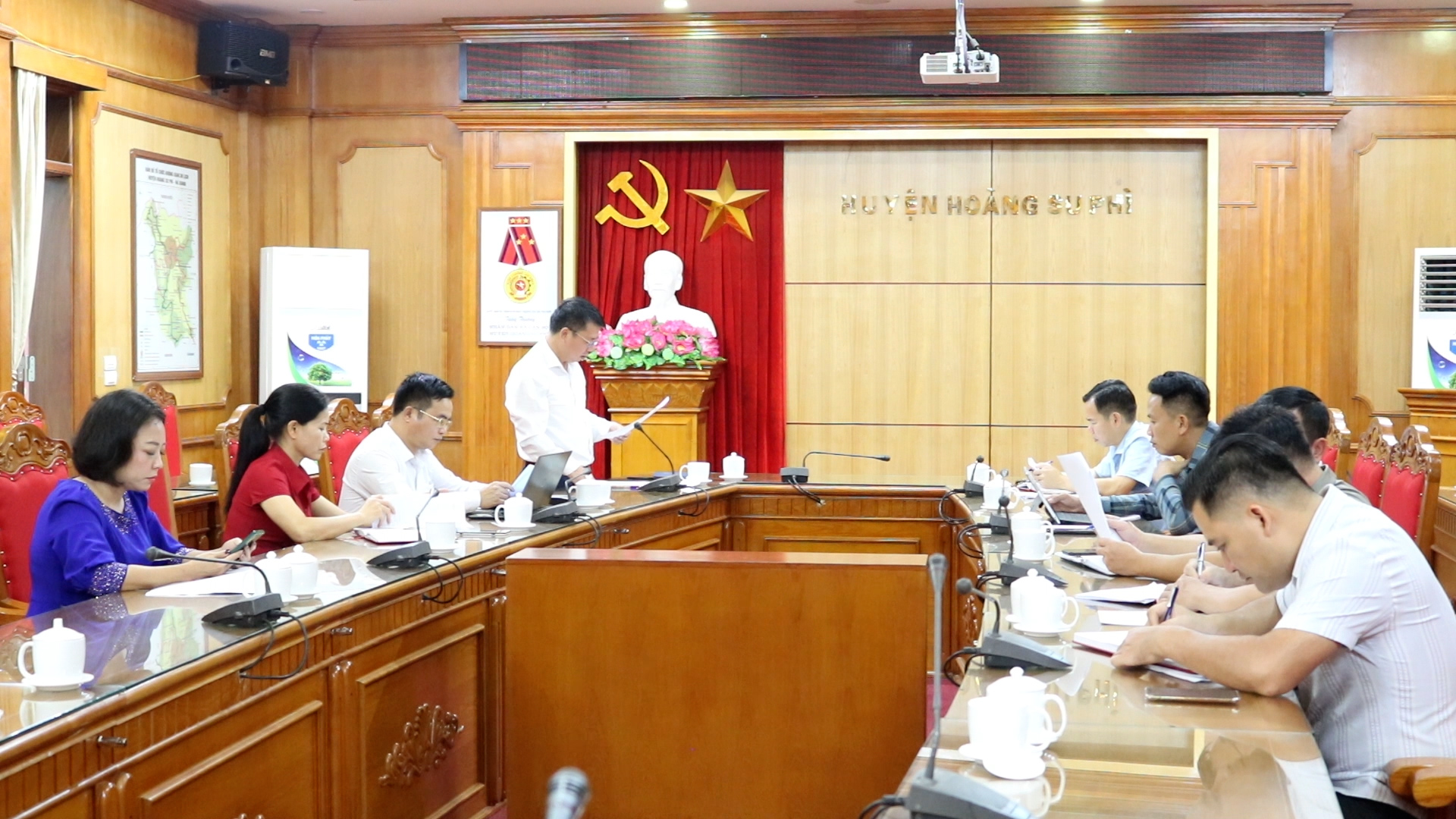 Hội nghị liên tịch chuẩn bị nội dung kỳ họp thứ 12 – HĐND huyện khoá XX