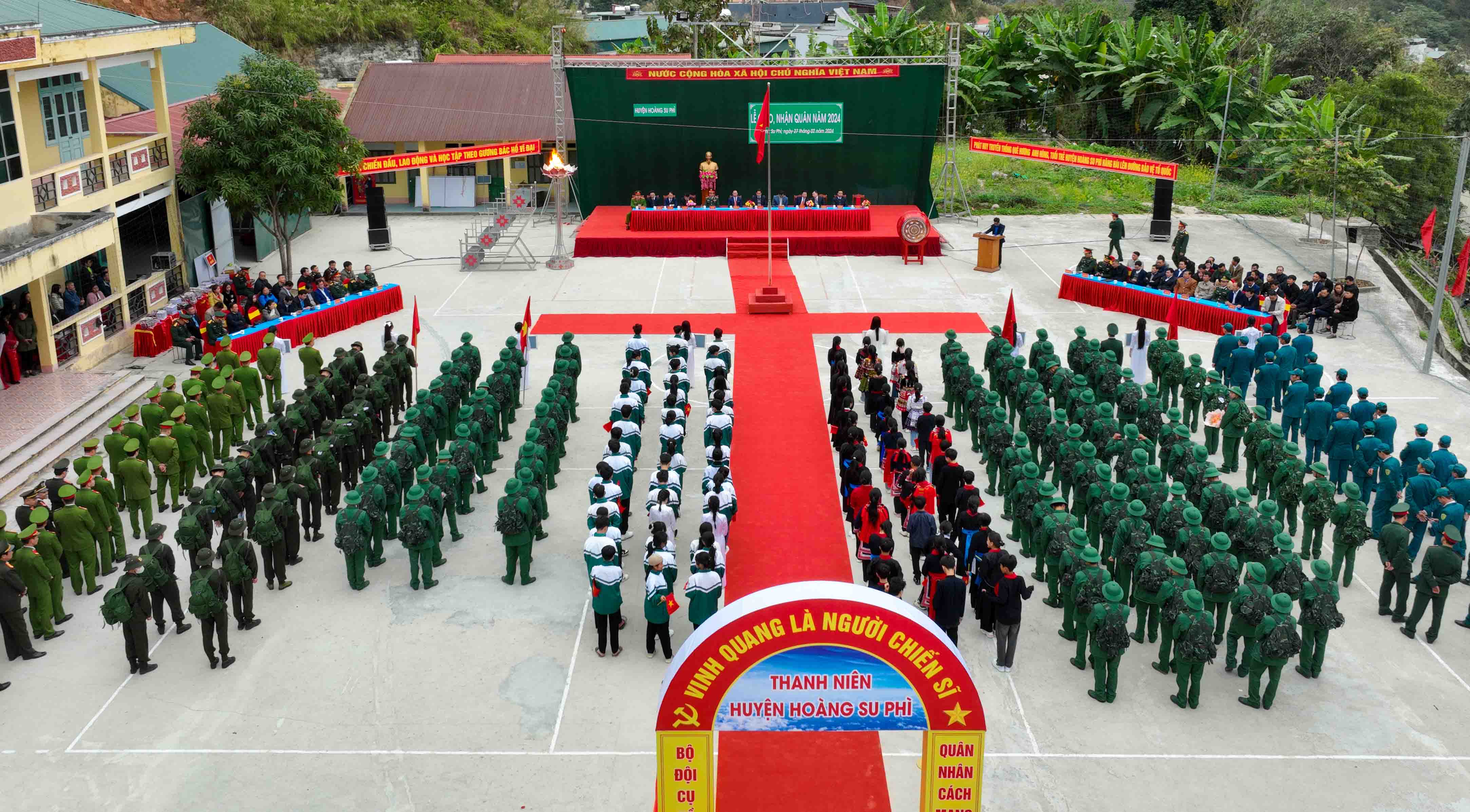 Lễ giao nhận quân năm 2024 tại huyện Hoàng Su Phì