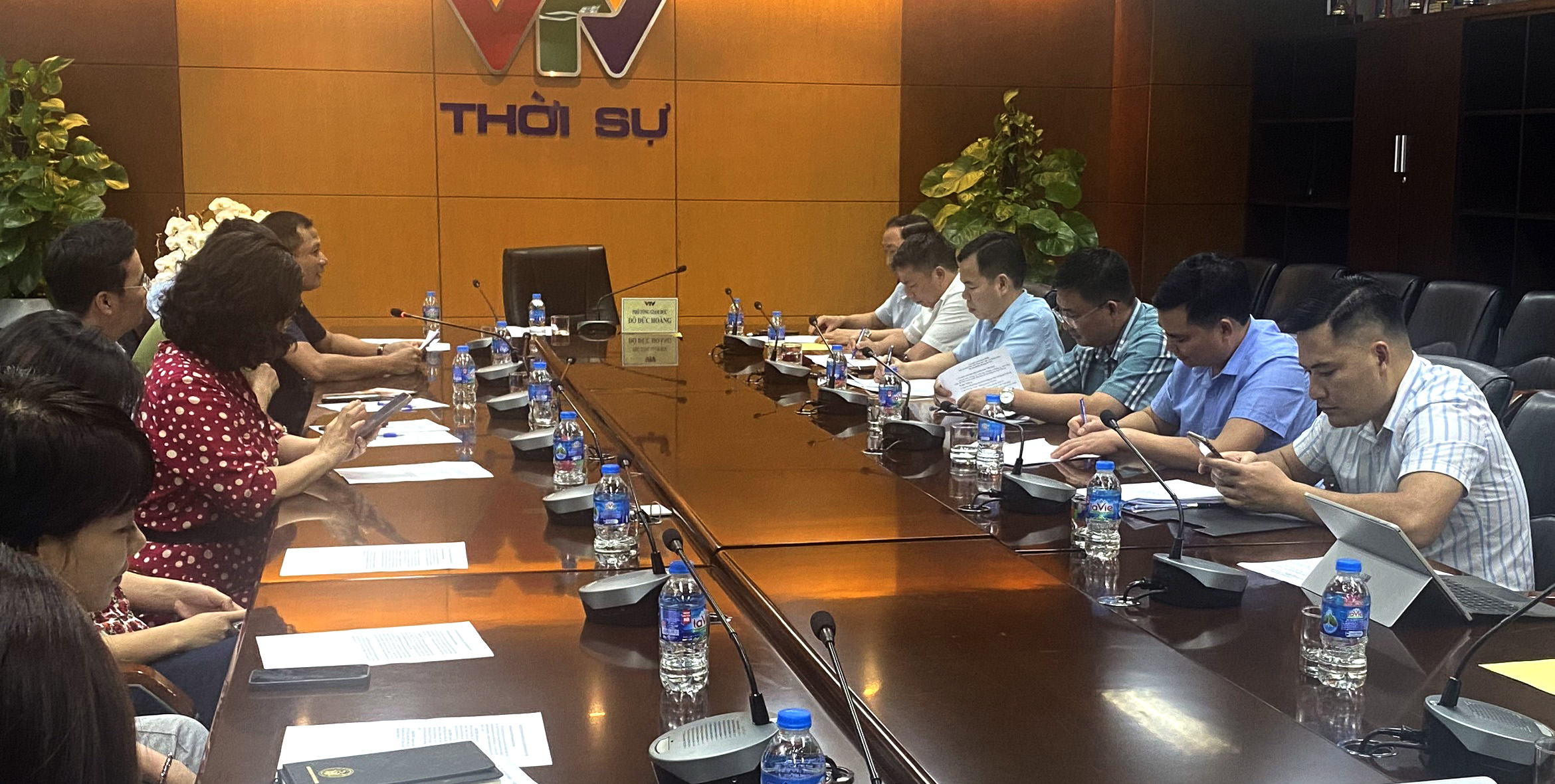 Đoàn công tác của huyện Hoàng Su Phì thăm và làm việc với Đài truyền hình Việt Nam