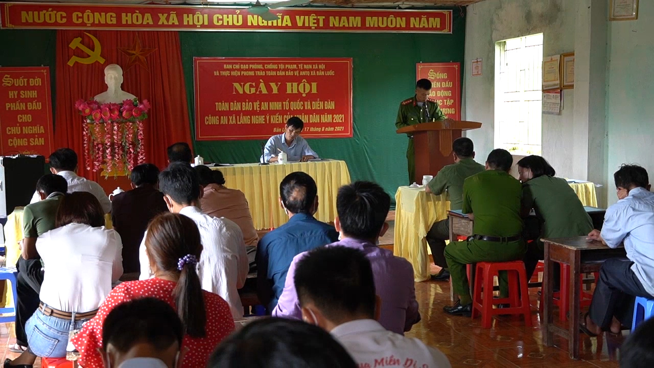 Xã Bản Luốc huyện Hoàng Su Phì tổ chức Ngày hội toàn dân bảo vệ ANTQ