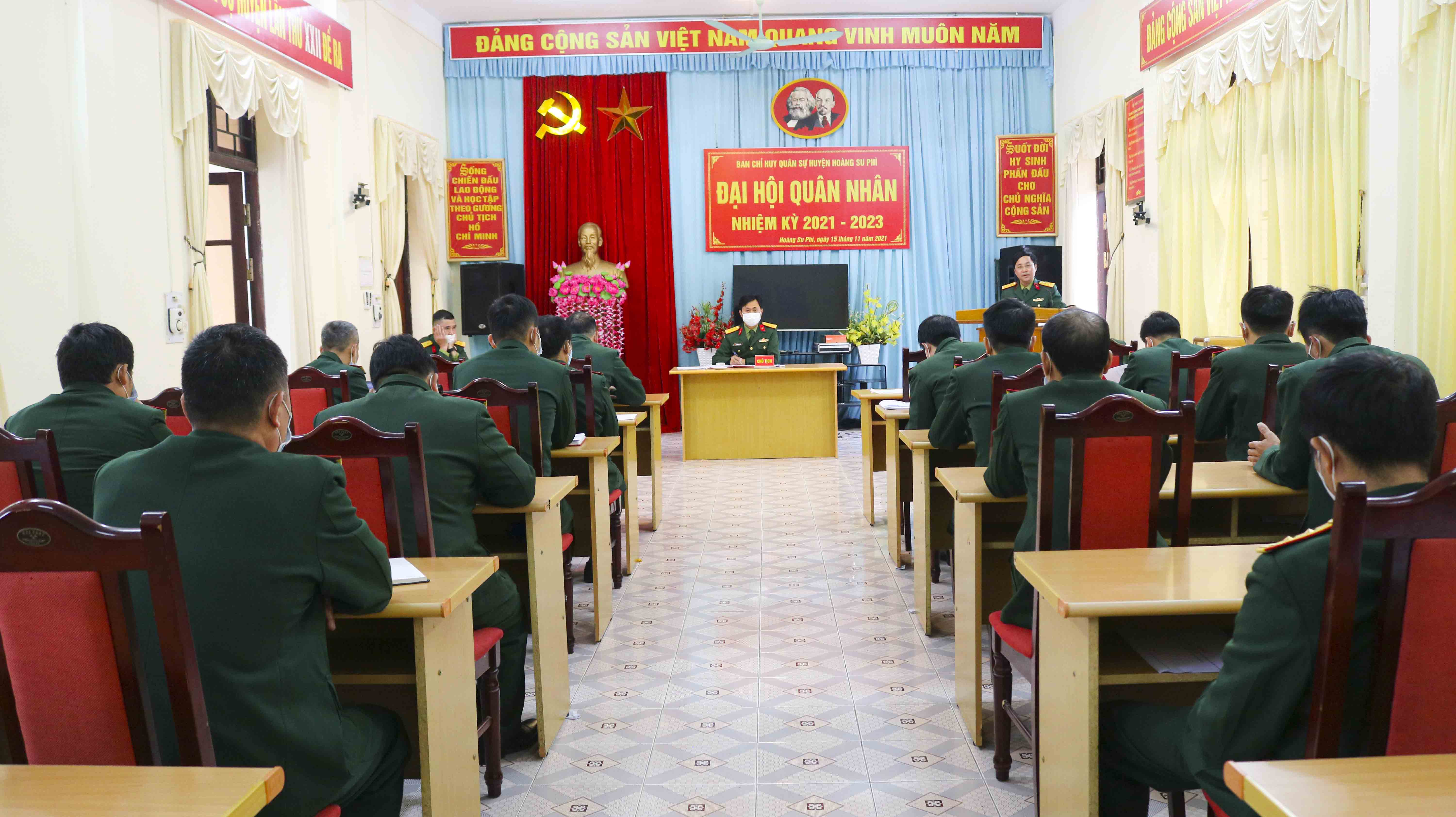 Ban chỉ huy Quân sự huyện Hoàng Su Phì tổ chức Đại hội quân nhân nhiệm kỳ 2021 – 2023