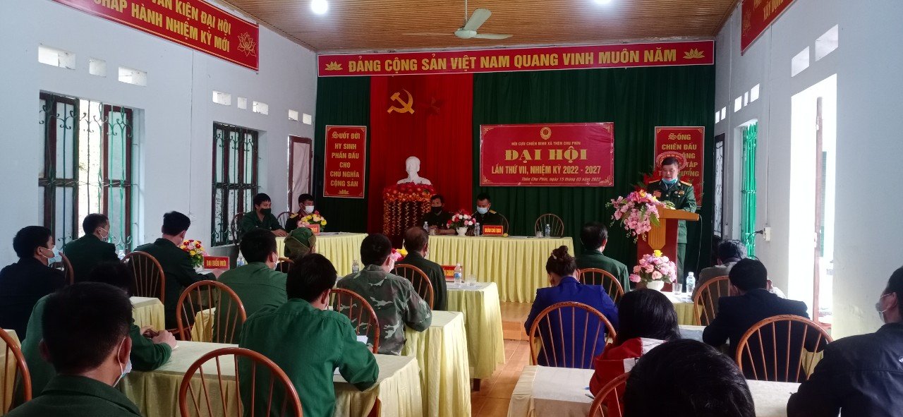 Đại hội Đại biểu Hội Cựu chiến binh xã Thèn Chu Phìn khóa VI, lần thứ VII, nhiệm kỳ 2022