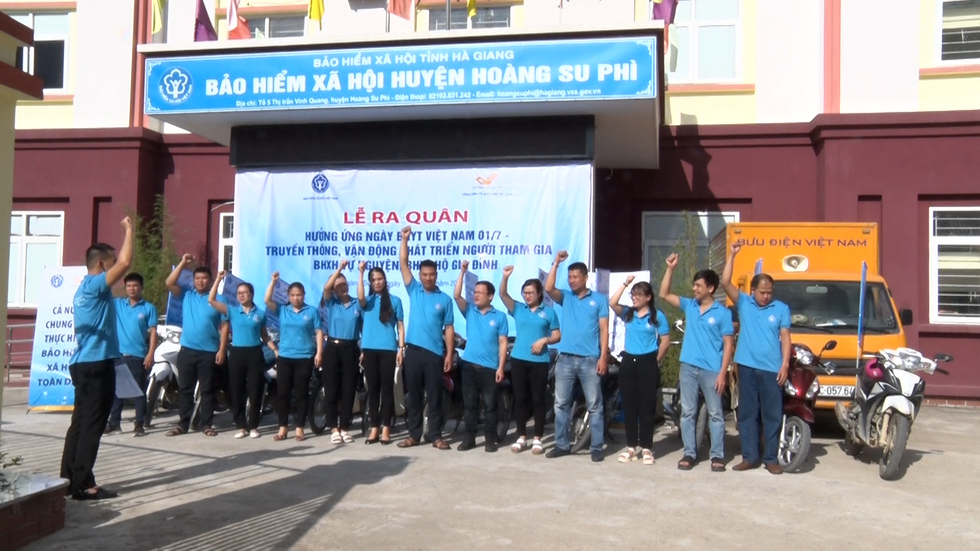 BHXH huyện Hoàng Su Phì tổ chức truyền thông nhân Ngày Bảo hiểm y tế Việt Nam