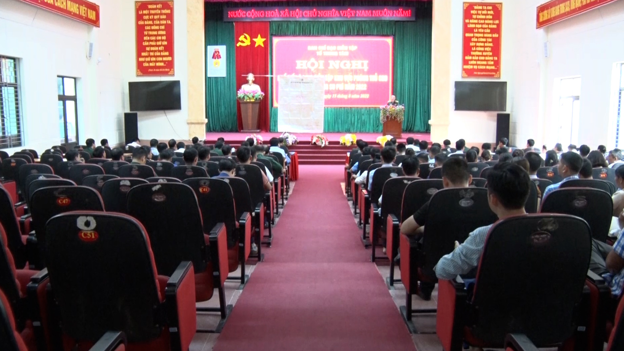 Hội nghị phổ biến ý định diễn tập khu vực phòng thủ huyện Hoàng Su Phì năm 2022