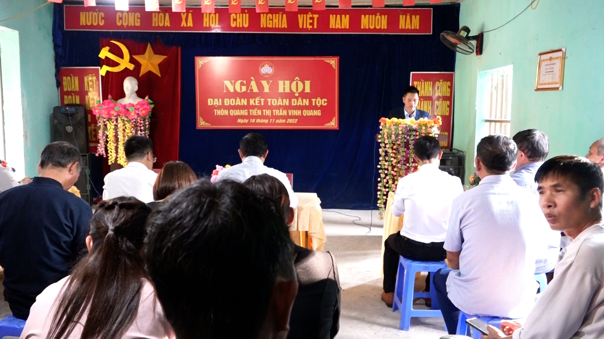 Ngày hội Đại đoàn kết toàn dân tộc thôn Quang Tiến thị trấn Vinh Quang