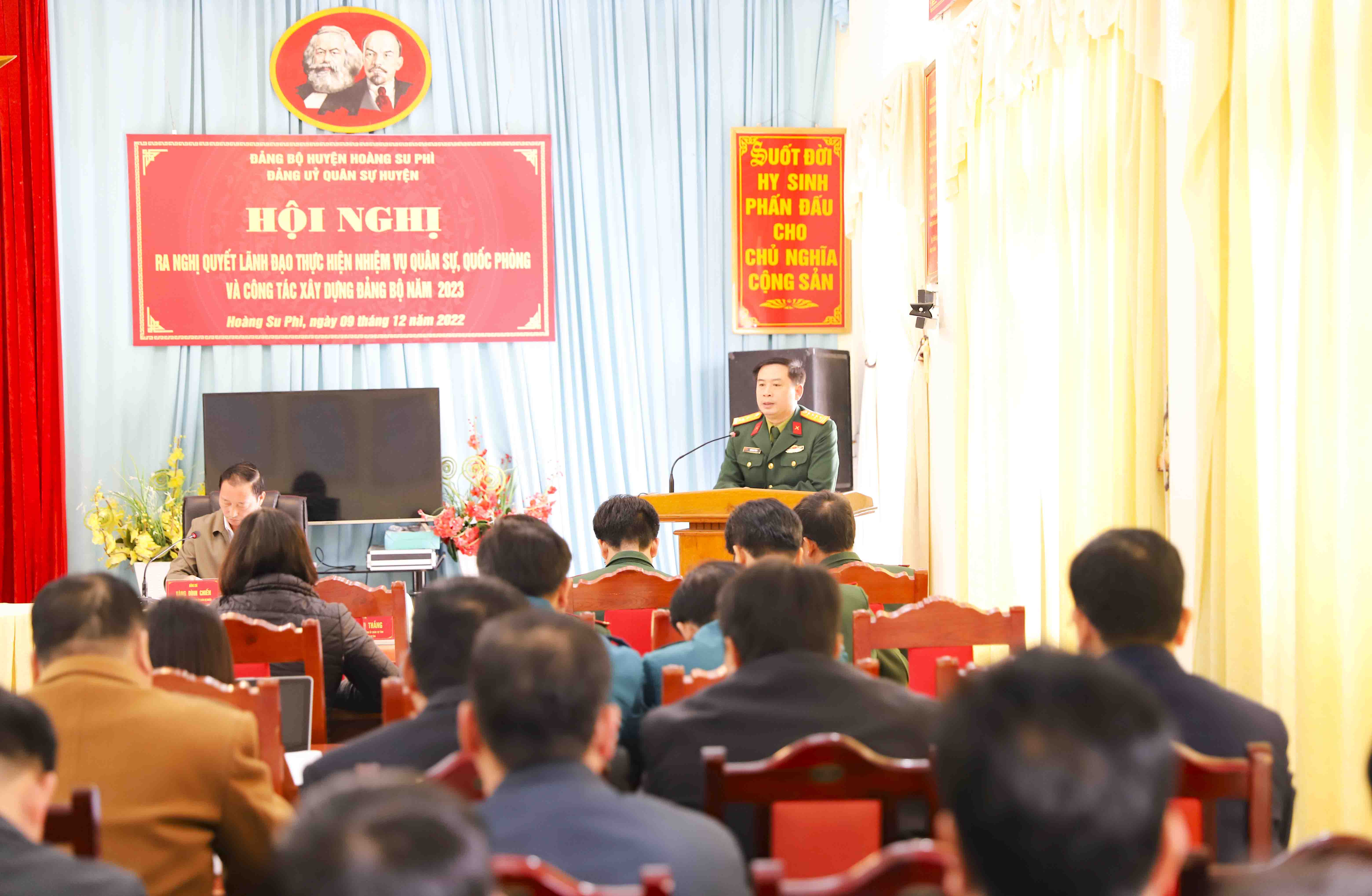 Đảng bộ quân sự huyện Hoàng Su Phì, Hội nghị ra Nghị quyết lãnh đạo thực hiện nhiệm vụ quân sự, quốc phòng và công tác xây dựng Đảng bộ năm 2023