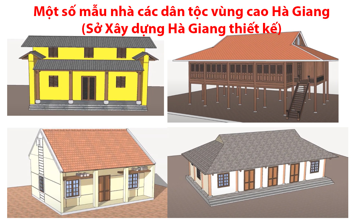 Giới thiệu Một số mẫu nhà các dân tộc vùng cao Hà Giang (Sở Xây dựng Hà Giang)