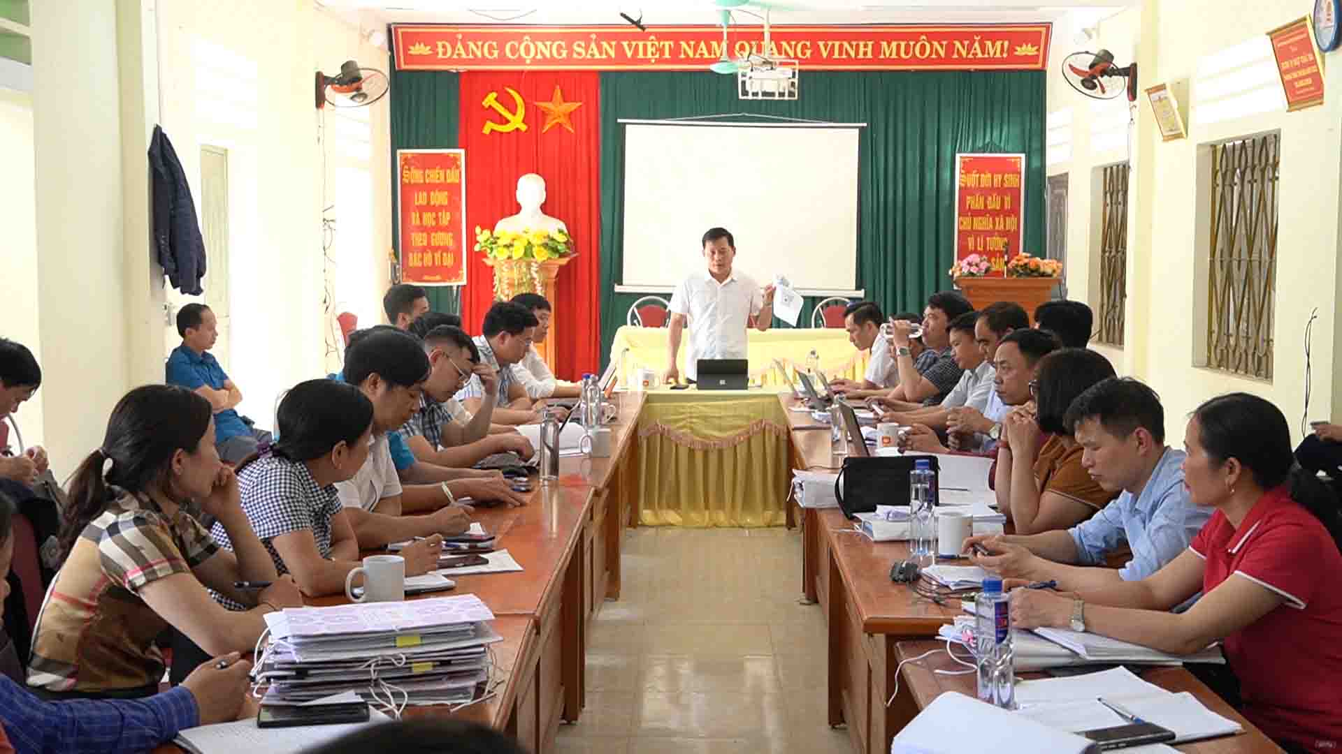 BCĐ Chương trình MTQG huyện Hoàng su Phì kiểm tra giám sát và hướng dẫn tại cơ sở