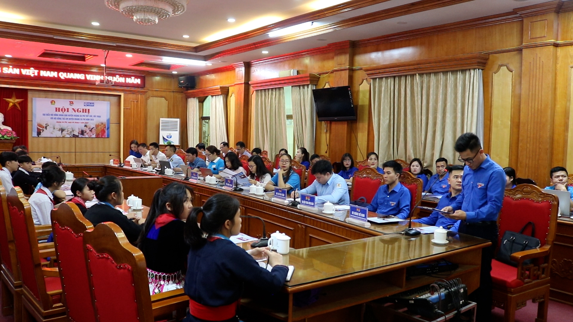 Đại biểu HĐND huyện tiếp xúc, đối thoại với Hội đồng trẻ em huyện Hoàng Su Phì