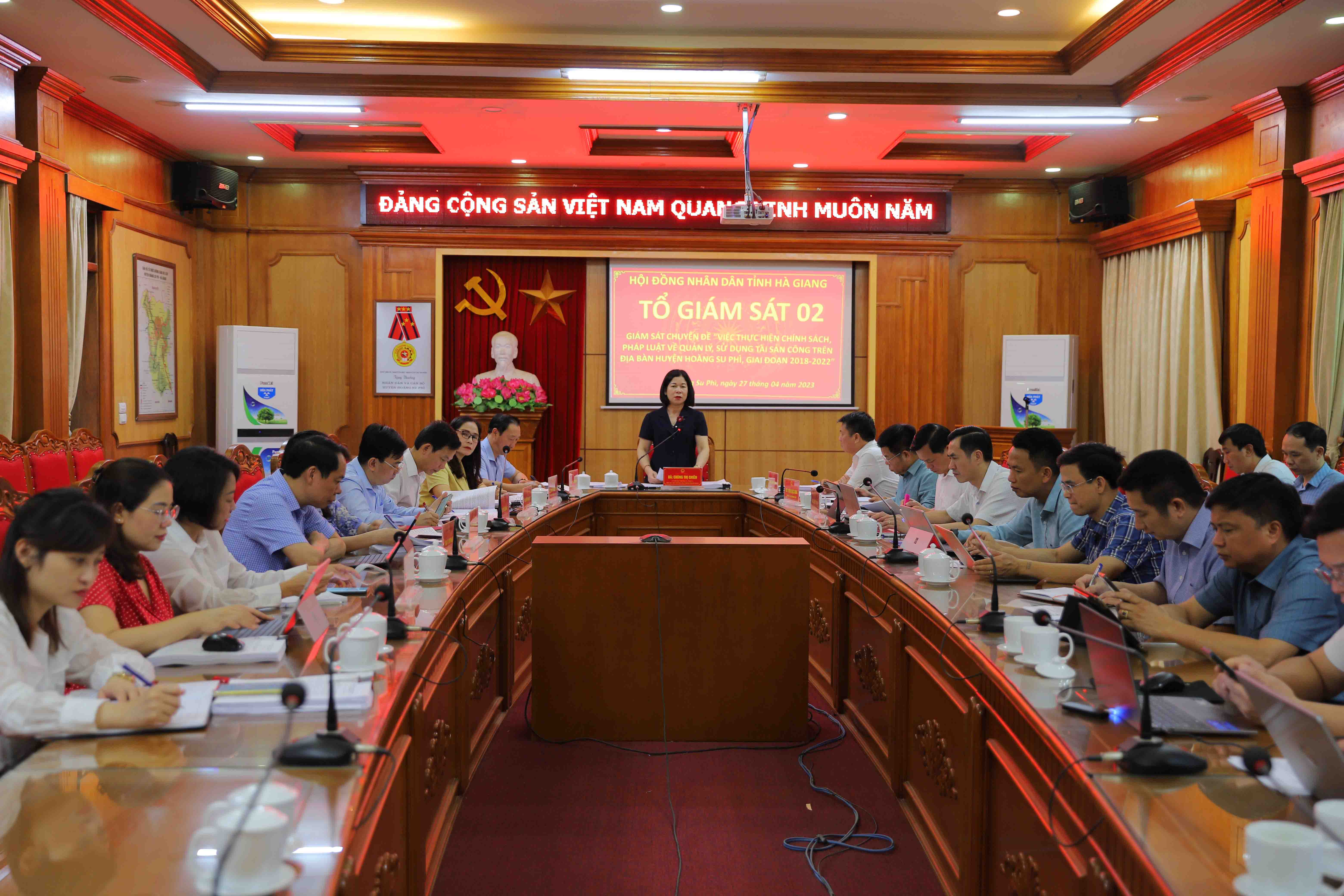Tổ giám sát số 2 HĐND tỉnh giám sát chuyên đề tại huyện Hoàng Su Phì