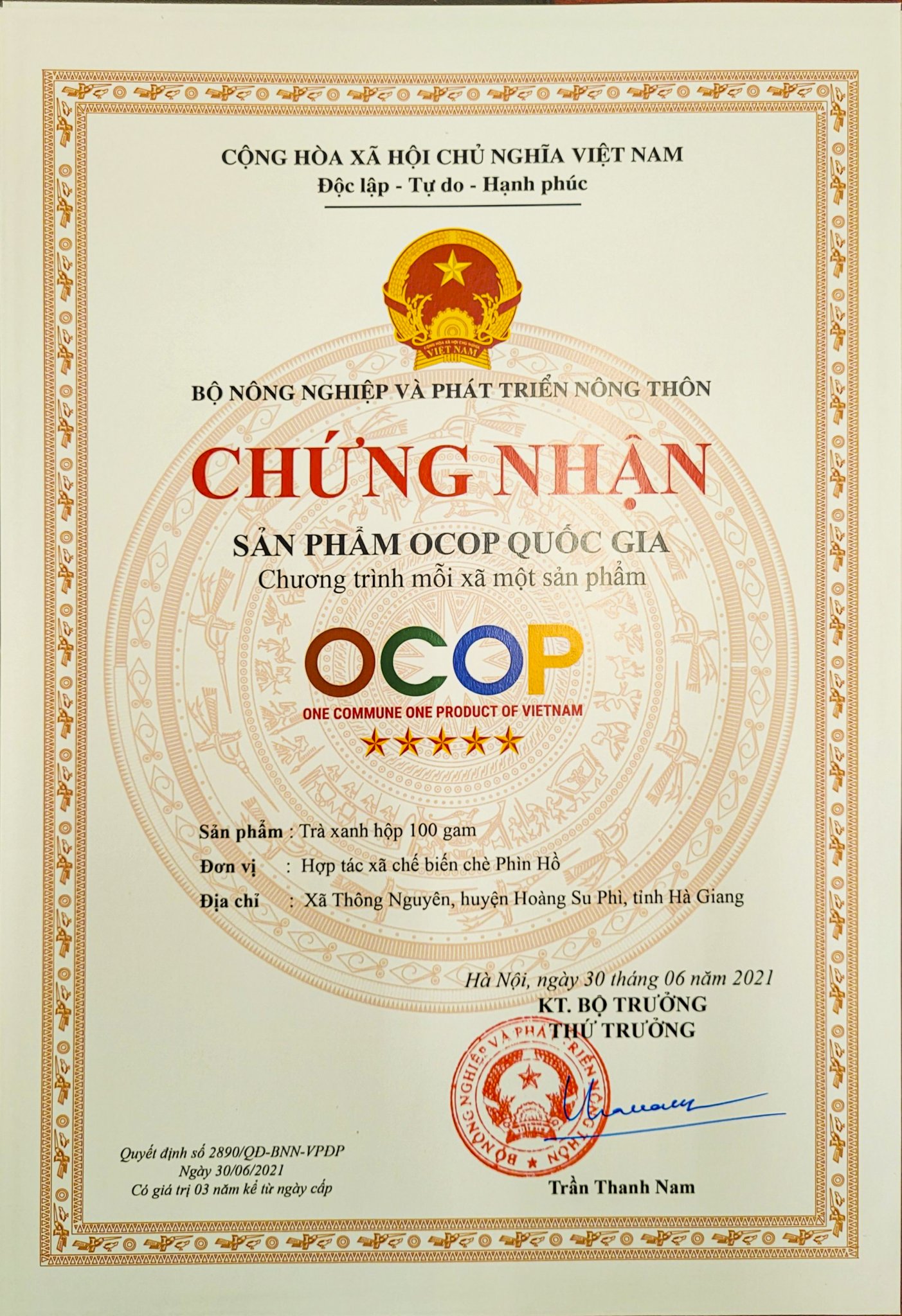 Hoàng Su Phì phát triển sản phẩm OCOP