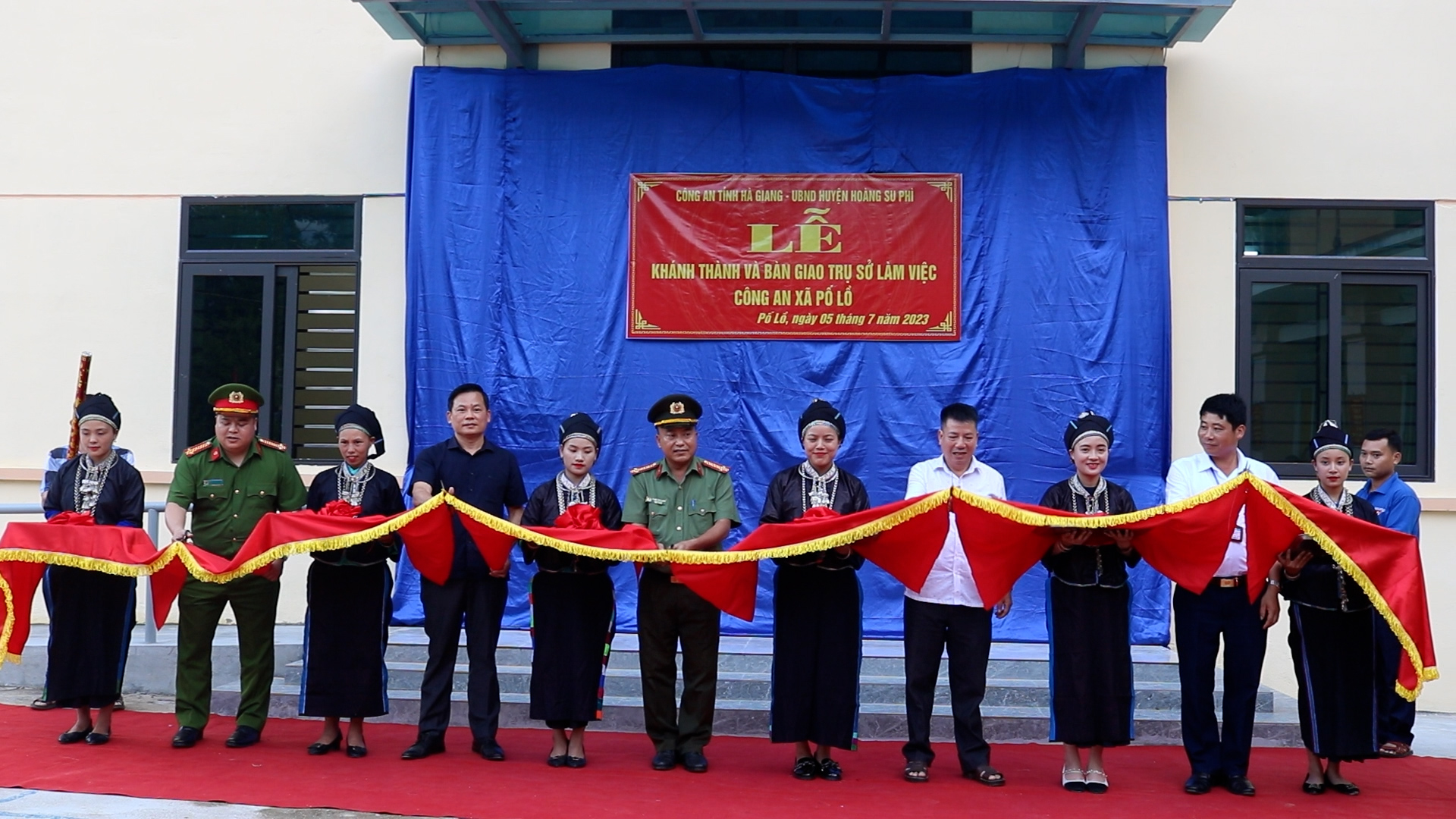 Khánh thành công trình trụ sở Công an xã đầu tiên trên địa bàn huyện Hoàng Su Phì